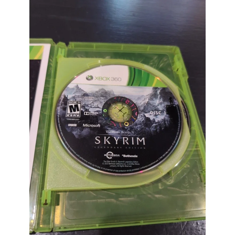 The Elder Scrolls V: Skyrim Legendary Edition (Microsoft Xbox 360) Untested